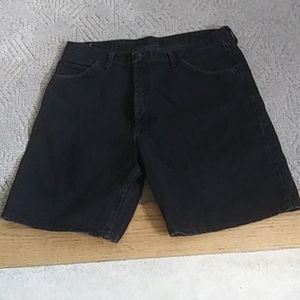 Black jean shorts